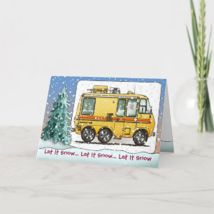 GMC Motor Home Camper RV Holiday Cards