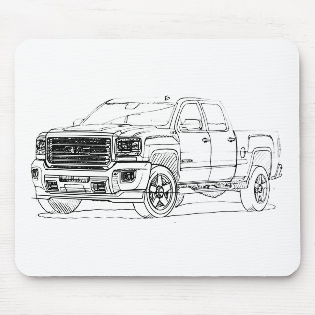 GMC Sierra HD 2015 Mouse Mat (Front)