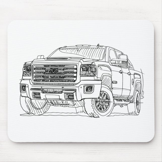 GMC Sierra HD ATX 2017 Mouse Mat (Front)