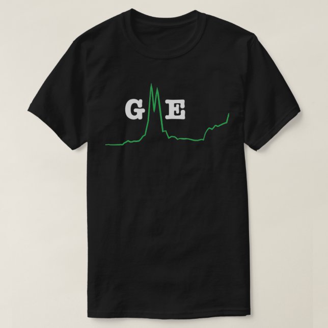 GME Chart Green Squeeze Diamond Hands To the Moon  T-Shirt (Design Front)