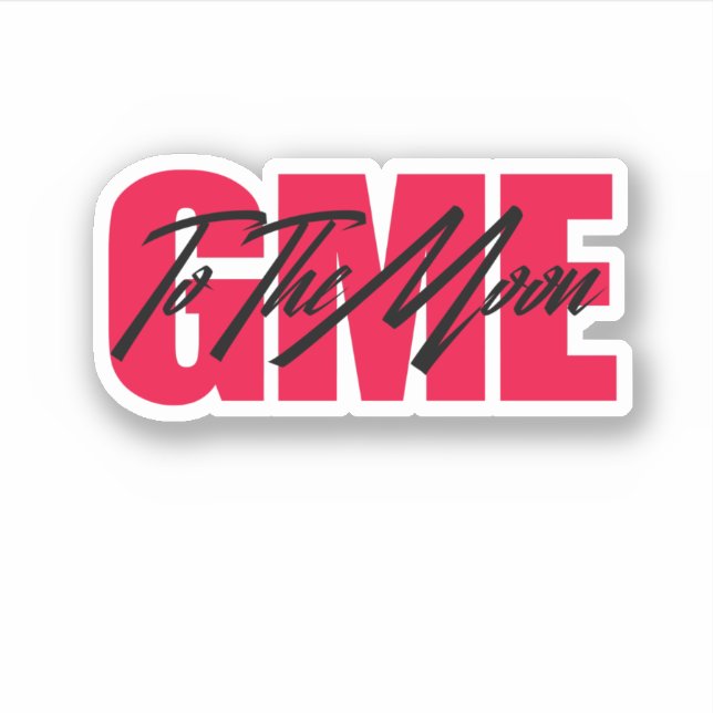 Gme To The Moon Sticker (Front)