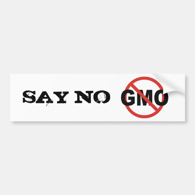 GMO BUMPER STICKER (Front)