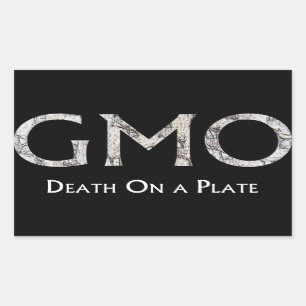 GMO - Döden på en tallrik Rectangular Sticker