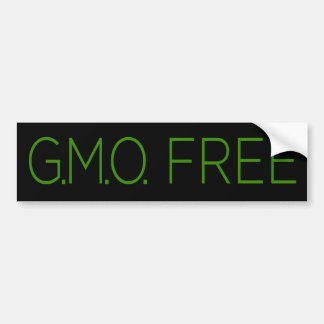 GMO Free Bumper Sticker