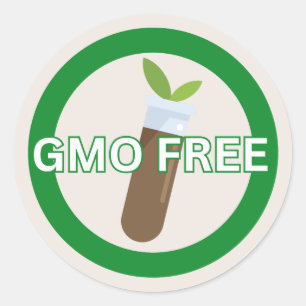 GMO Free Food Allergy Alert Classic  Classic Round Sticker