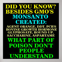 GMO POSTER/ PROTEST SIGN