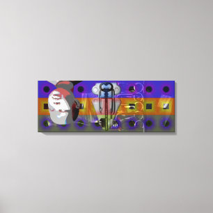 GMT 24 H Project Doll Key gradient colours Frame C Canvas Print