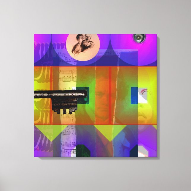 GMT 24 H Project Key Beethoven Pop Frames S Canvas Print (Front)