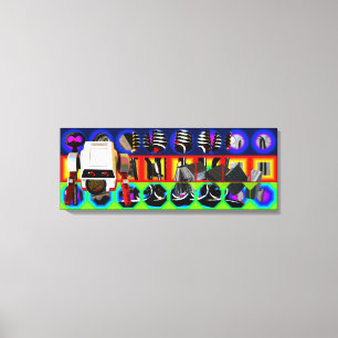 GMT 24 Heures Project Pop Psychedelic Frame Canvas