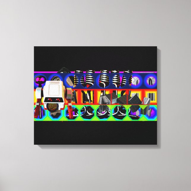 GMT 24 Heures Project Pop Psychedelic Frame Canvas Print (Front)