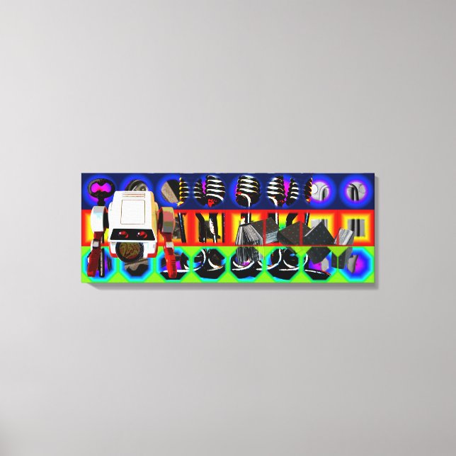 GMT 24 Heures Project Pop Psychedelic Frame Canvas Print (Front)