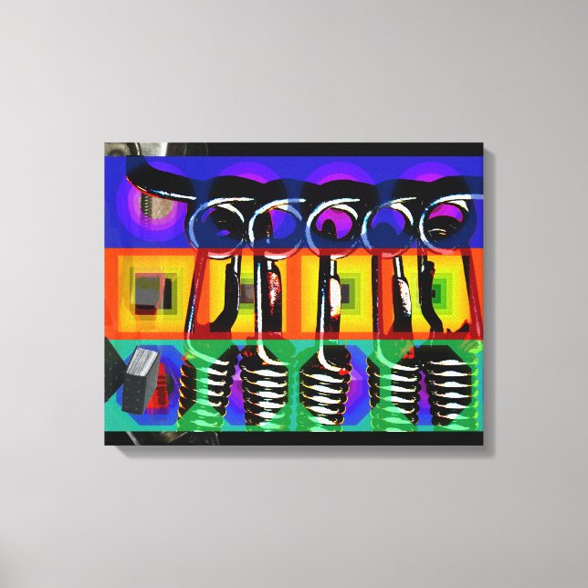 GMT 24 Heures Project Pop Psychedelic Frames 2 C Canvas Print (Front)