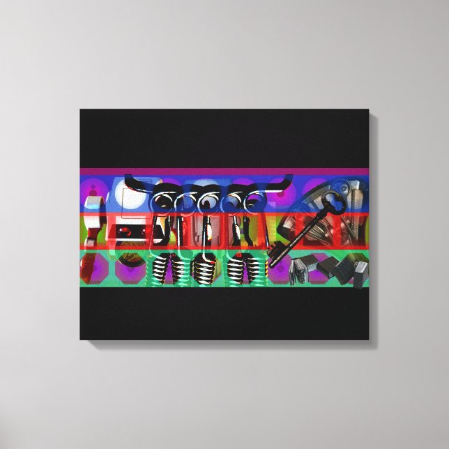 GMT 24 Heures Project Pop soft Psychedelic Frames Canvas Print (Front)