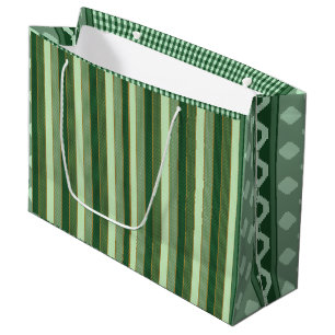 Gn&G VStripe Smile Tile Lg Gift Bag