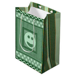 Gn&G VStripes Smile Tile Gift Bag