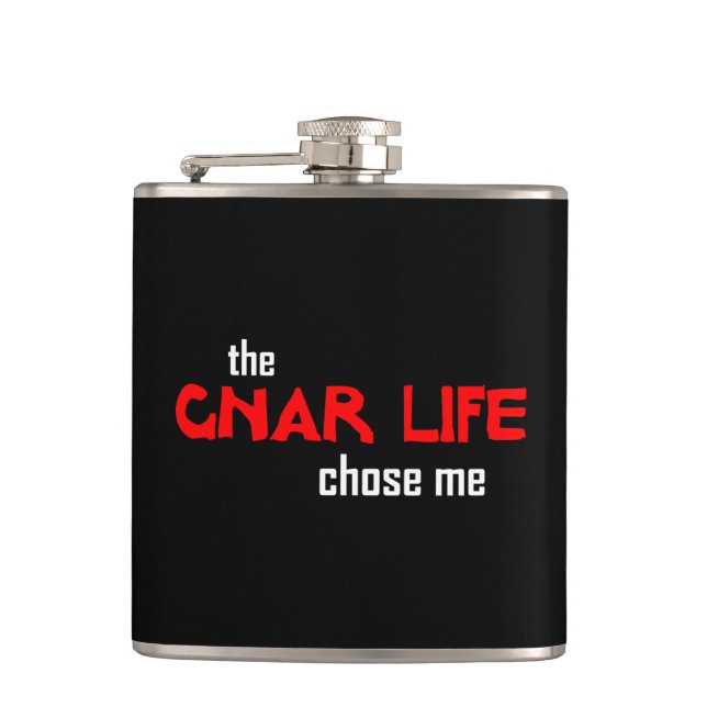 Gnar Life Hip Flask (Front)