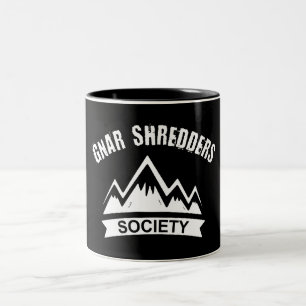 Gnar Shredders Society Two-Tone Coffee Mug