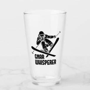 Gnar Whisperer Skiing Glass