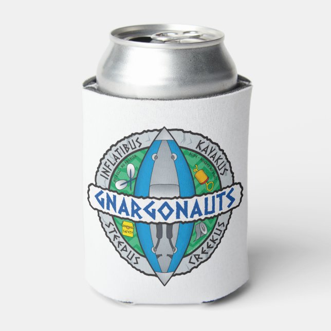 Gnargonauts Funny Inflatable Kayaker Can Cooler (Can Front)