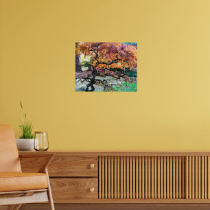 Gnarly Autumn Japanese Maple Tree Poster