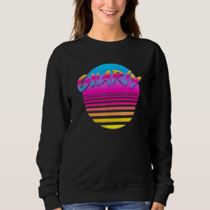 Gnarly Hot Sun Retro 80s 90s Vintage Vaporwave Sweatshirt