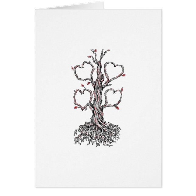 Gnarly Oak Tree Heart Tattoo (Front)