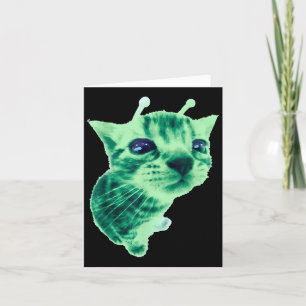 Gnarp Cat Silly Alien Cat Meme Brainrot Meme Funny Card