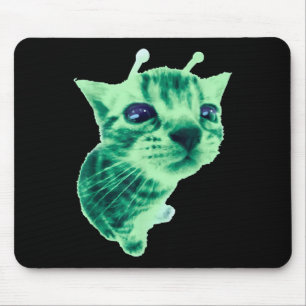 Gnarp Cat Silly Alien Cat Meme Brainrot Meme Funny Mouse Mat