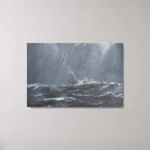 Gneisenau Storm in the North Sea 1940. 2006 Canvas Print