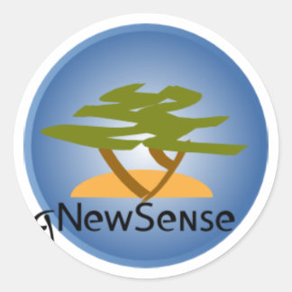gnewsense classic round sticker