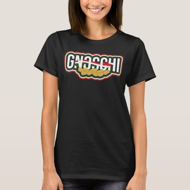 GNOCCHI  Italy Noodles Pasta and Tomato Sauce T-Shirt (Front)