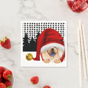 GNOME4 THE CHOWLIDAYS red chow napkins