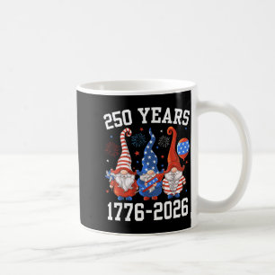 Gnome 250 Years 1776 2026 250th Birthday 4th of Coffee Mug