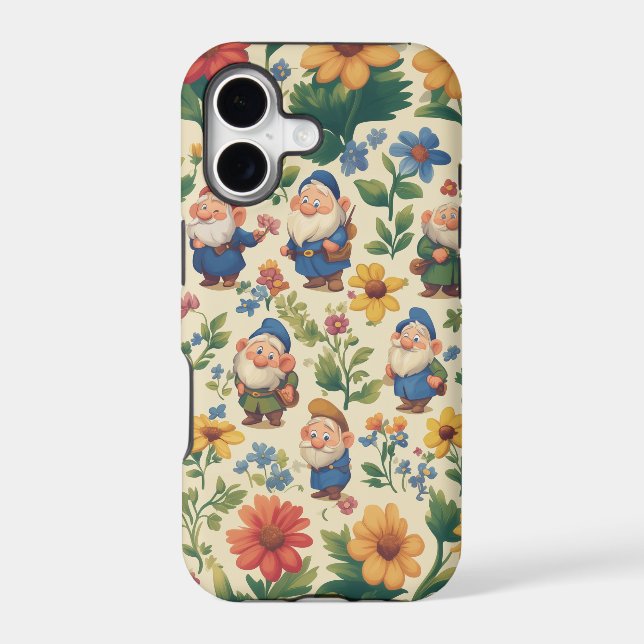 Gnome a flower pattern design (Back)