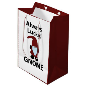 Gnome Always Lucky Gnome Medium Gift Bag