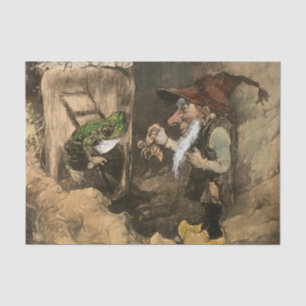 “Gnome and Frog in a Jar” by Heinrich Schlitt Tissue Paper