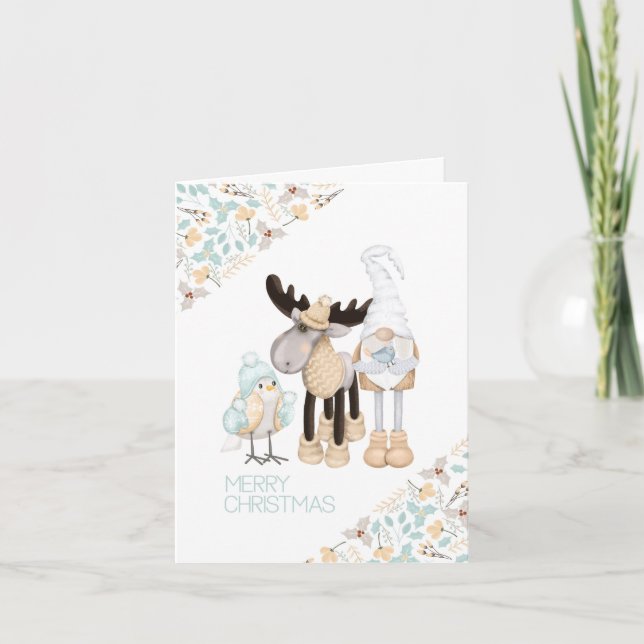Gnome and Reindeer Christmas Card | Charming  (Front)