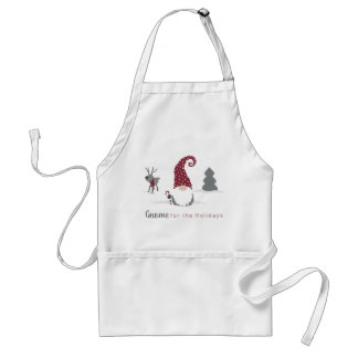 Gnome and reindeer Scandinavian Tomte design Standard Apron