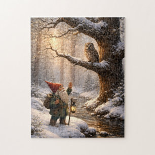 Gnome and the Owl Jigsaw Puzzle