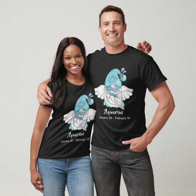 Gnome  Aquarius Zodiac Astrology Sign Angel Unisex T-Shirt (Unisex)