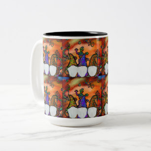 Gnome  Art Two-Tone Coffee Mug