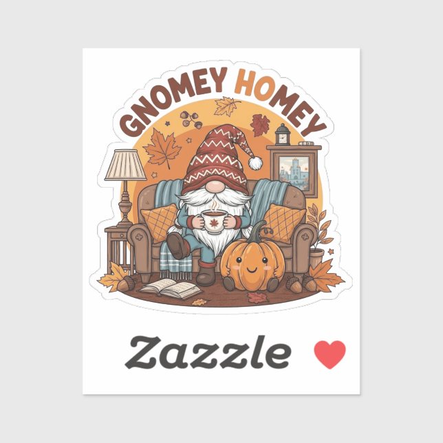 Gnome at home seasonal pumpkin design (Sheet)
