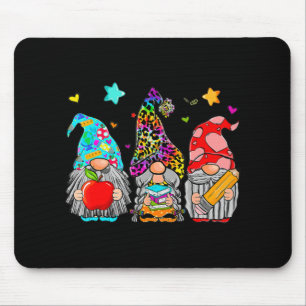 Gnome Back To School Teacher Student First Day Cla Mouse Mat