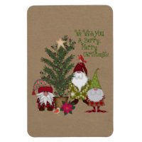 Gnome Berry Merry Christmas 4 x 6