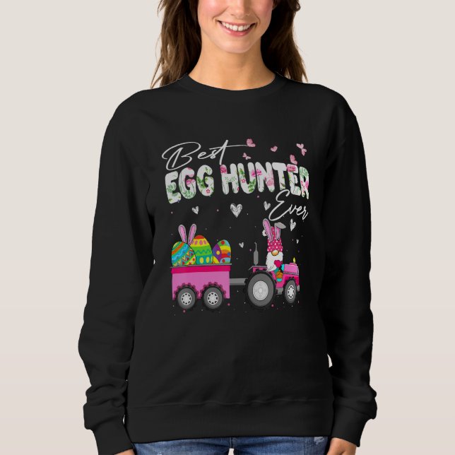 Gnome Best Egg Hunter Ever Easter Day Pajama Kid B Sweatshirt (Front)