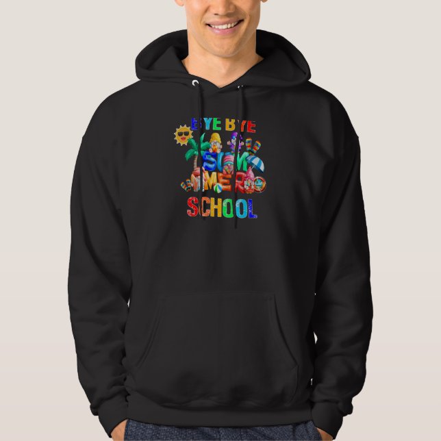 Gnome Bye Bye School Hello Summer Hoodie (Front)