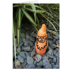 Gnome Carrot Folding Card