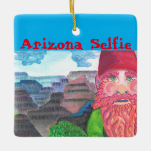 Gnome Ceramic Ornament