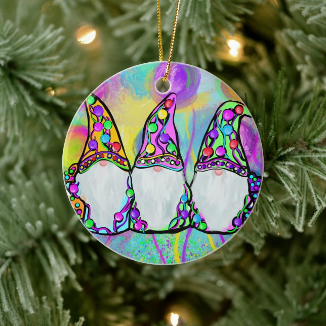 GNOME         CERAMIC TREE DECORATION (Tree)