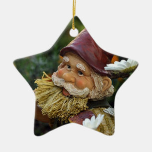 Gnome Ceramic Tree Decoration
